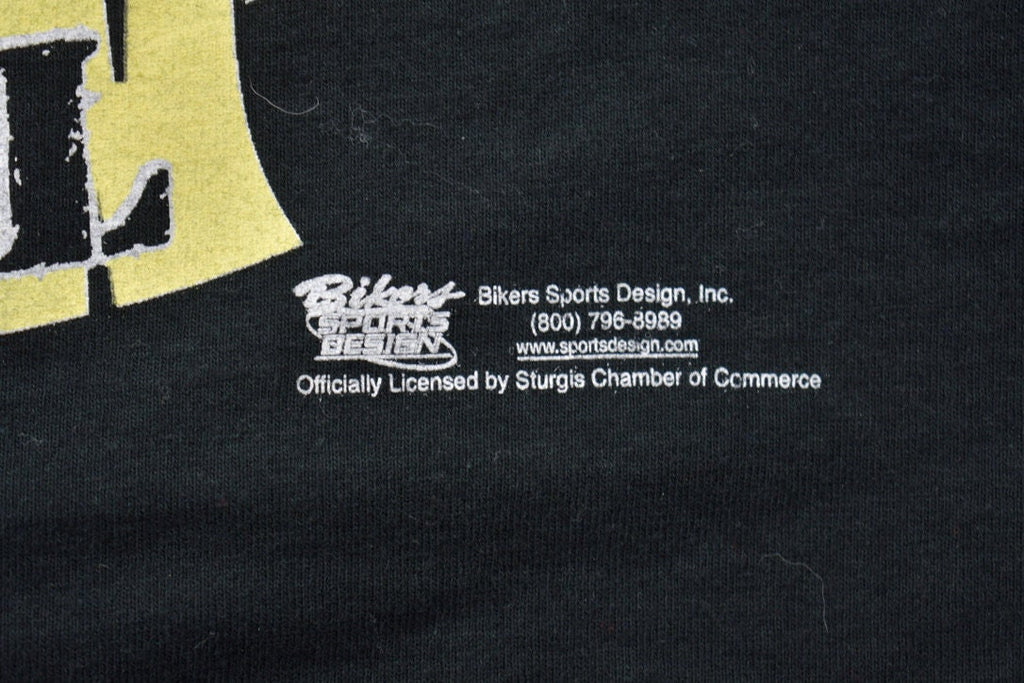 Vintage 2000 Sturgis Road Rebel 60th Anniversary Skull Flames T-Shirt Motorcycles
