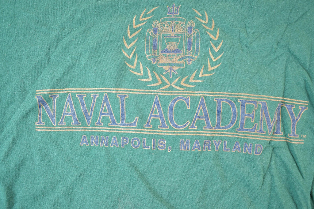 Vintage 1990s Jansport Naval Academy Souvenir T-Shirt Mens L