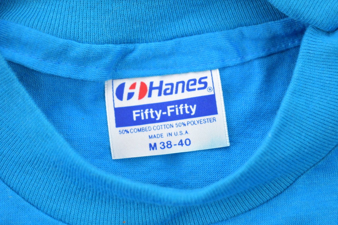 Vintage 1986 News Sun Sentinel 300,000 Souvenir T-Shirt 80s Hanes 50 50