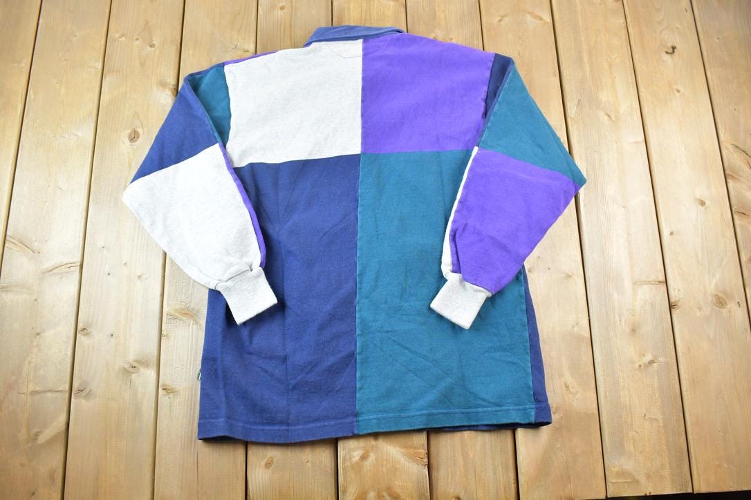 Vintage 1990s Barbarian Rugby Ivey Quarter Button Up Shirt