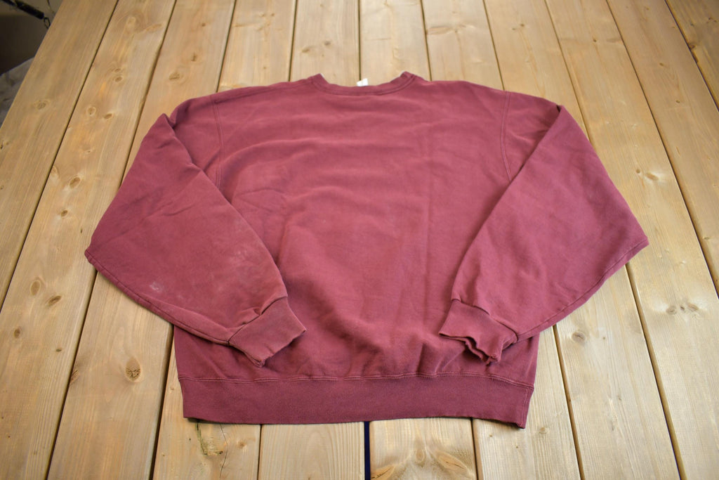 Vintage Y2K Distressed Champion Spell-out Logo Embroidered Crewneck Sweatshirt