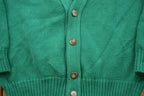 Vintage 1990s Gap Green Knitted Cardigan Sweater