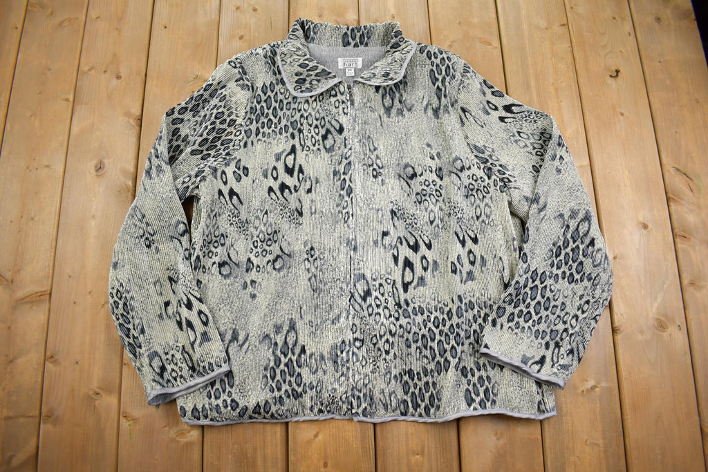 Vintage 1980s Karen Hart Textured Light Jacket- XL