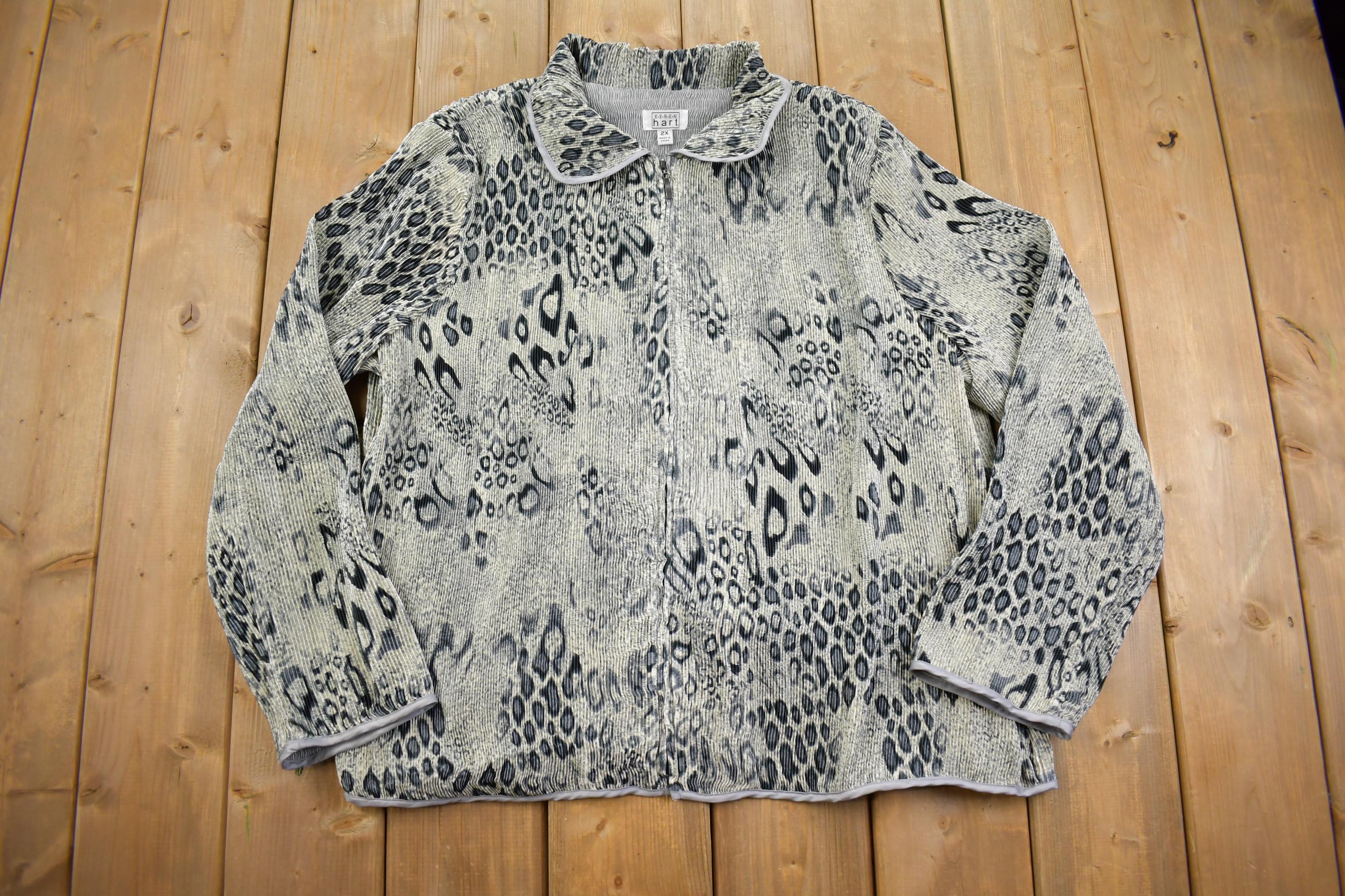 Vintage 1980s Karen Hart Textured Light Jacket- XL