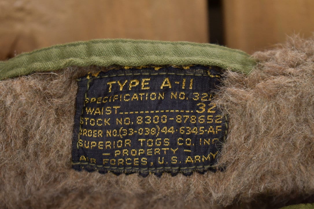 Vintage 1940s Type A-11 Air Force Pants Size 33 x 29