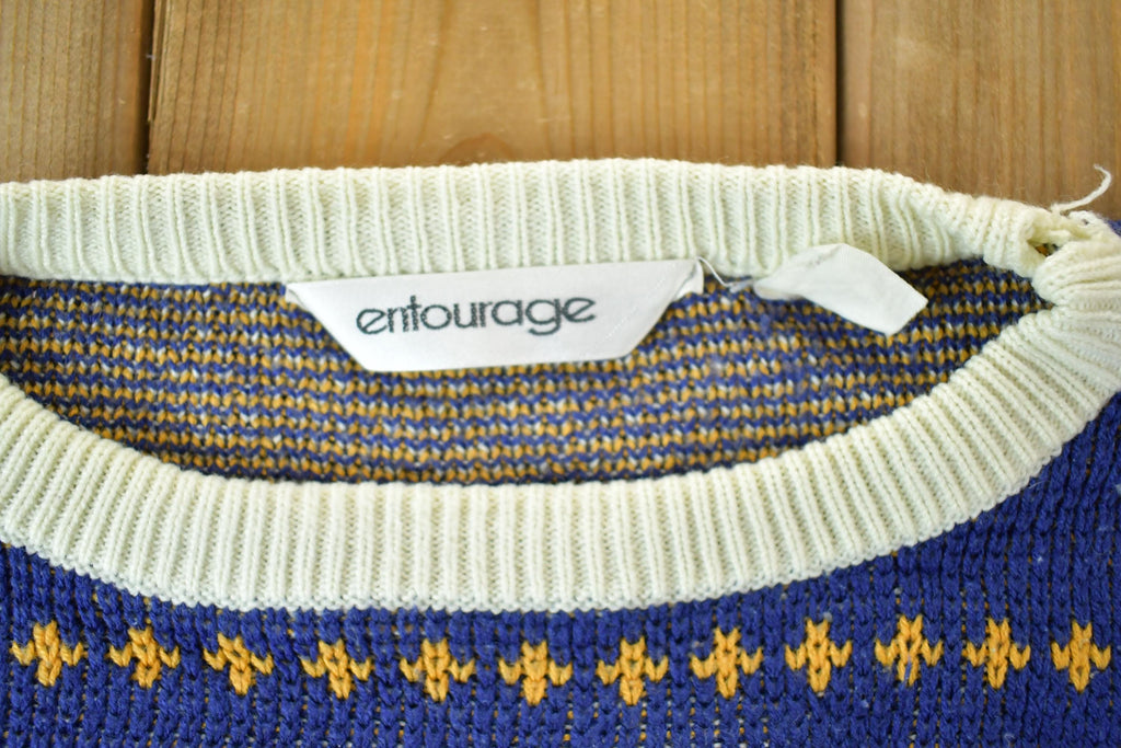 Vintage 1990s Entourage Knit Crewneck Sweater