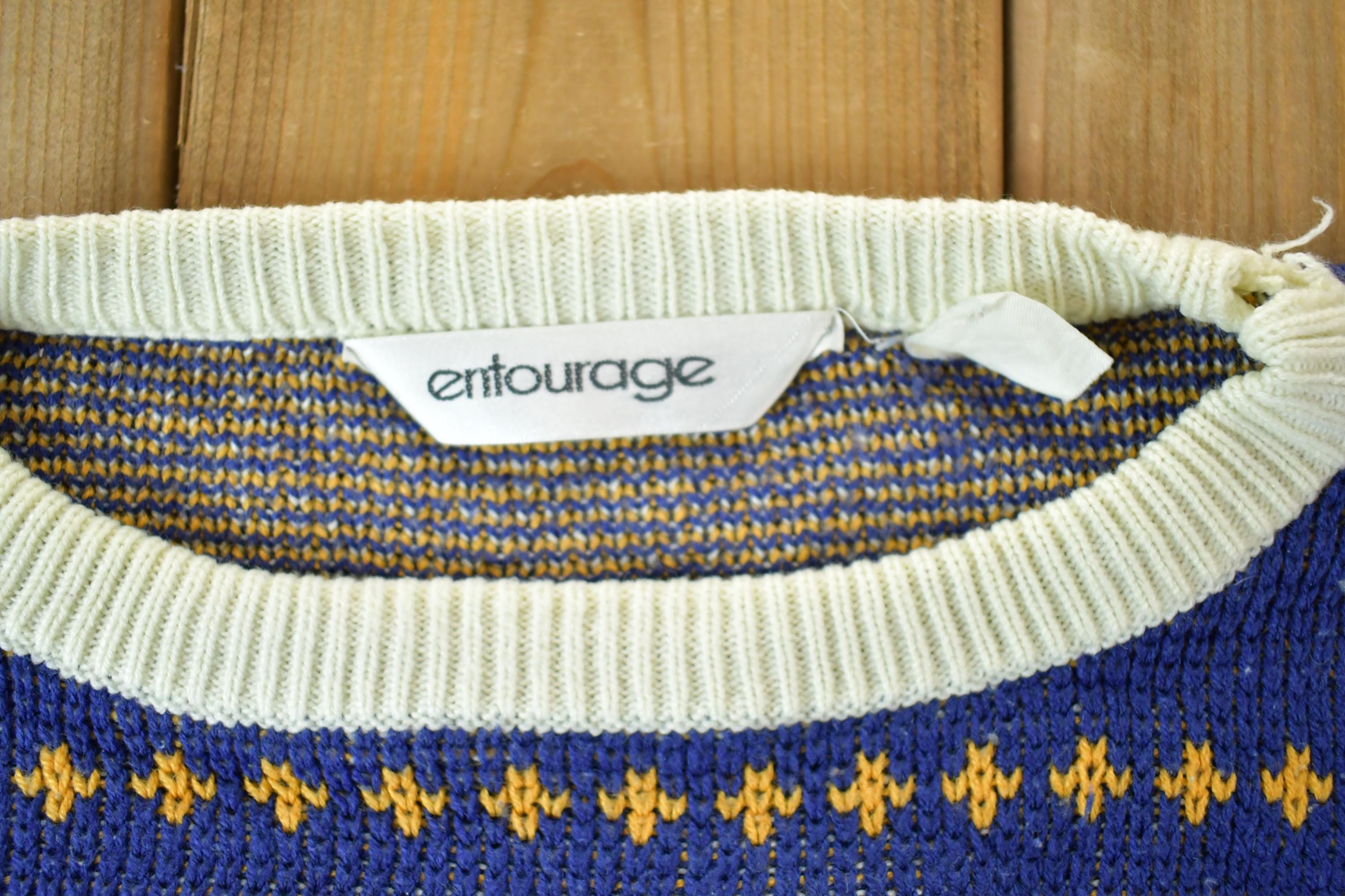 Vintage 1990s Entourage Knit Crewneck Sweater