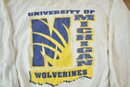 Vintage 1990s University Of Michigan Wolverines Double Collar Collegiate Crewneck