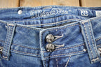 Vintage Y2K Miss Me Bedazzled Low Rise Jeans Size 26x32