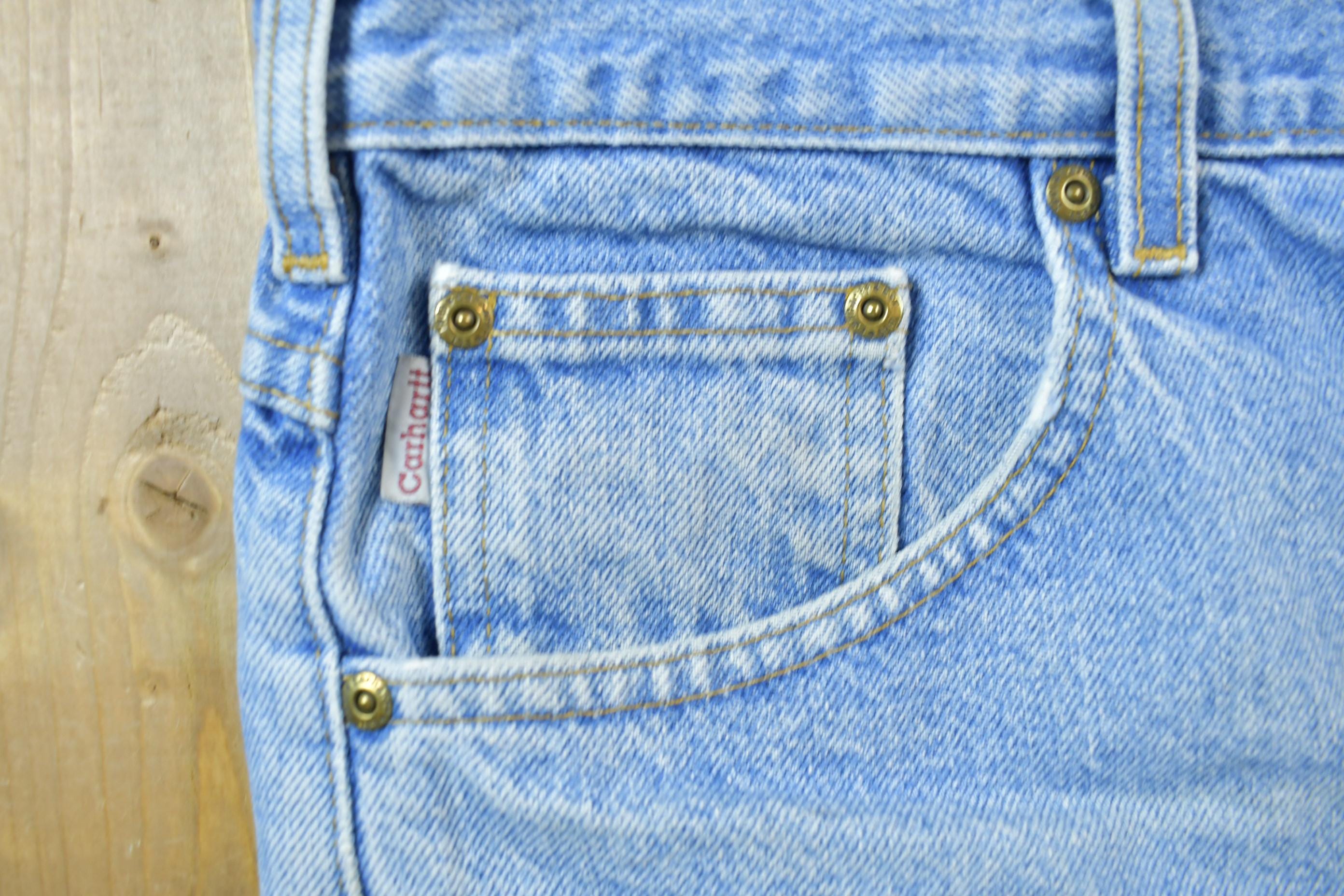 Vintage 1990s Carhartt Blue Jean Shorts