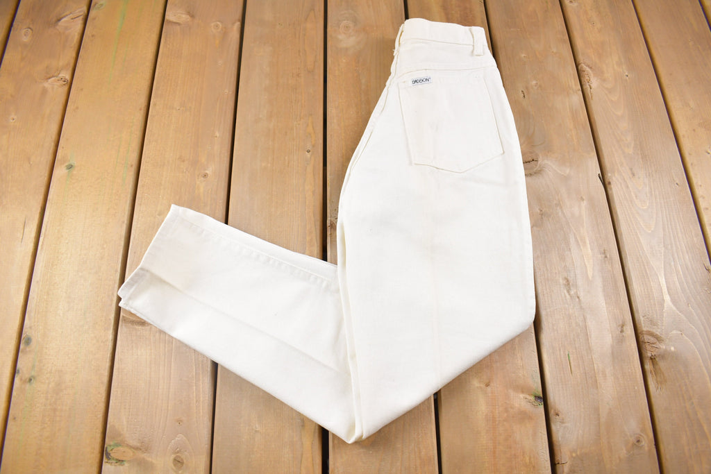 Vintage 1990's Sasson White Jeans 24 x 28