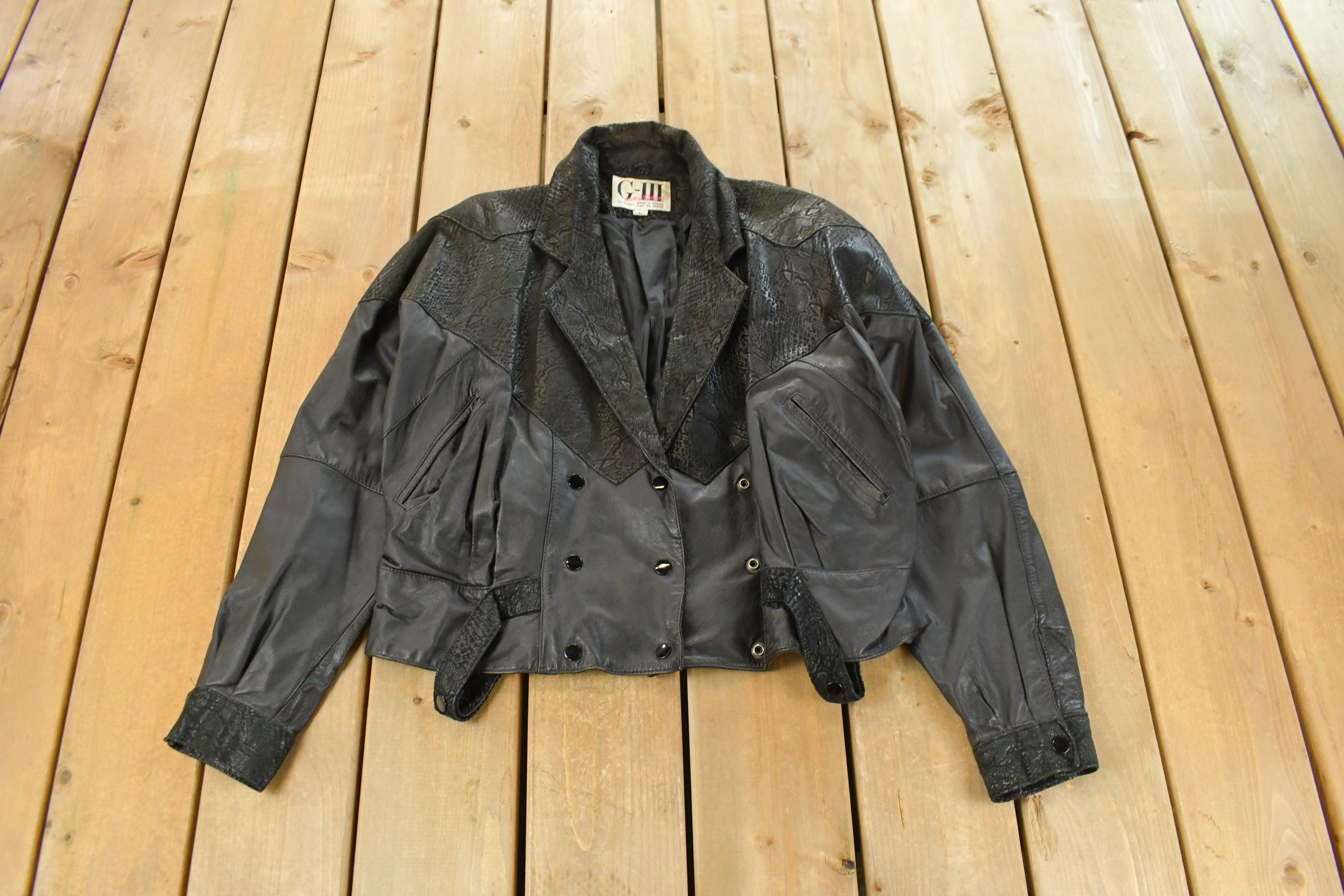 Vintage 1990s G-III Leather Western Jacket Women's Medium