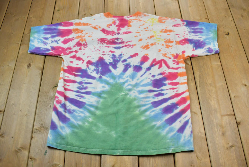 Vintage 1990s When Harry Met Jerry All Over Print Tie Dye Graphic T-Shirt