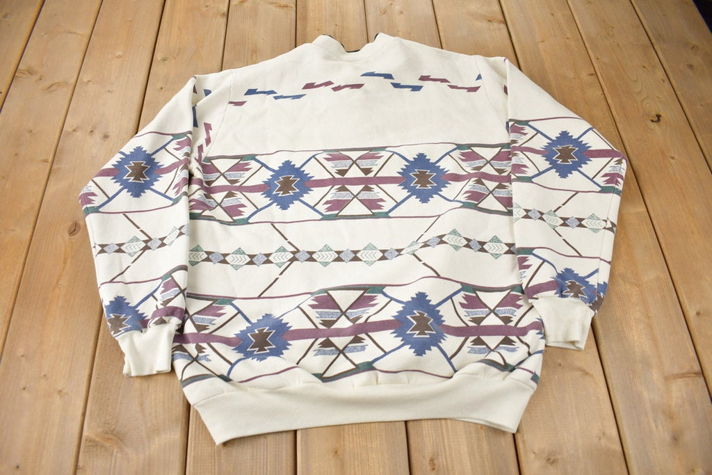 Vintage 1992 Garryowen Montana Aztec Sweatshirt