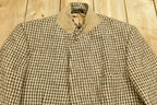Vintage 1980s Harris Tweed Houndstooth Wool Two Button Blazer Jacket