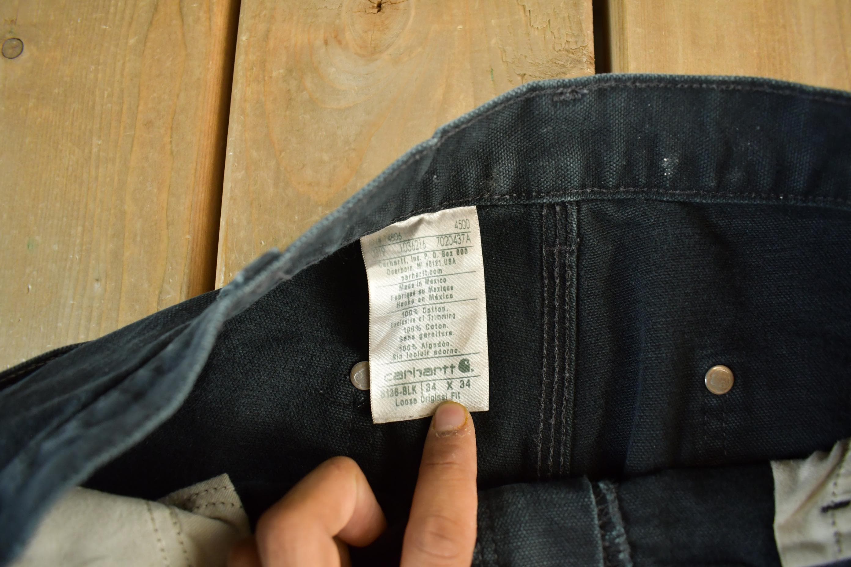 Vintage 2000s Carhartt Distressed Double Knee Denim Work Jeans Adult 33 x 32