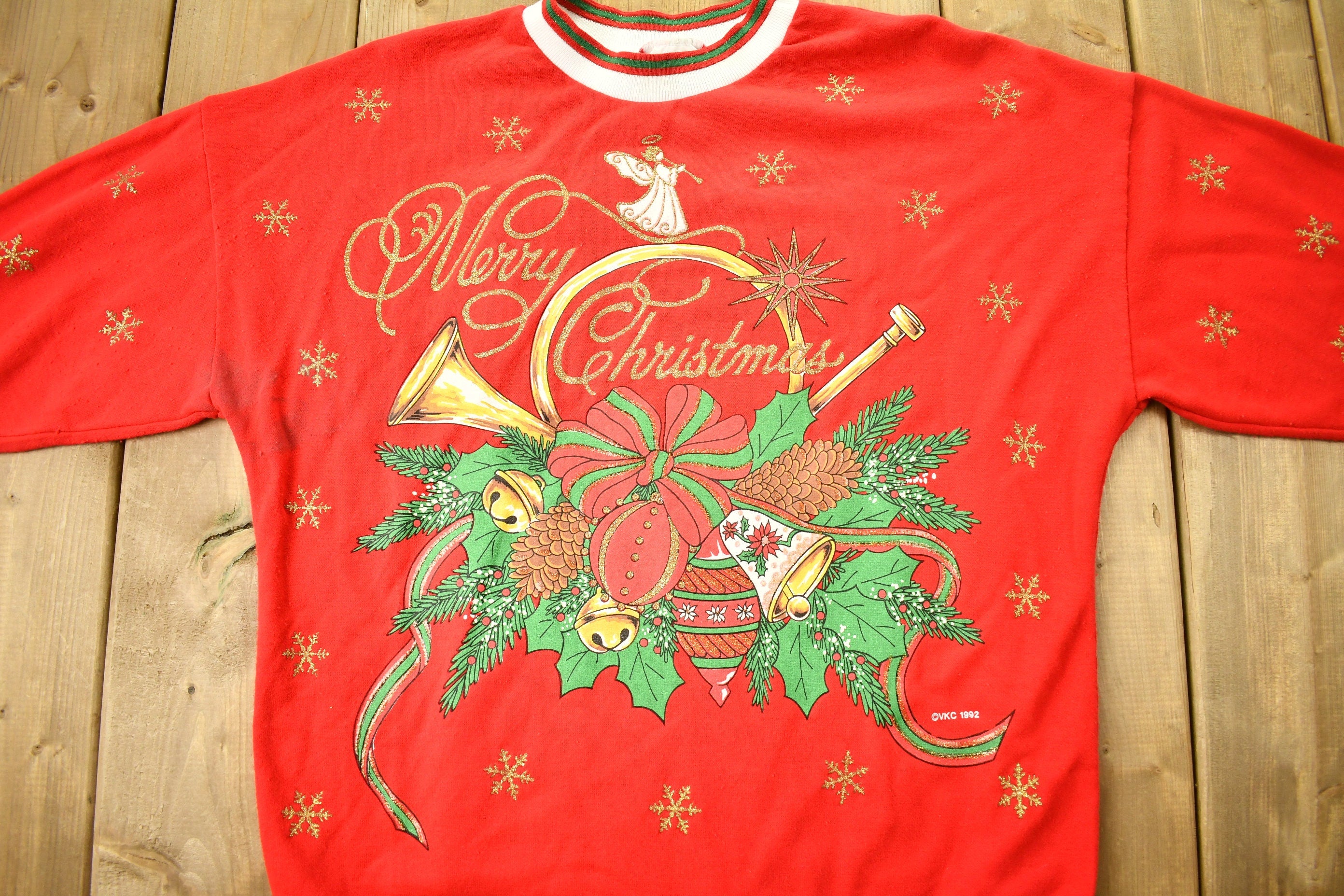 Vintage 1992 Merry Christmas Nutcracker Sweater