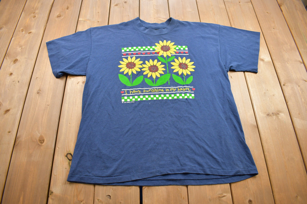 Vintage 1995 Sunflower Graphic T Shirt