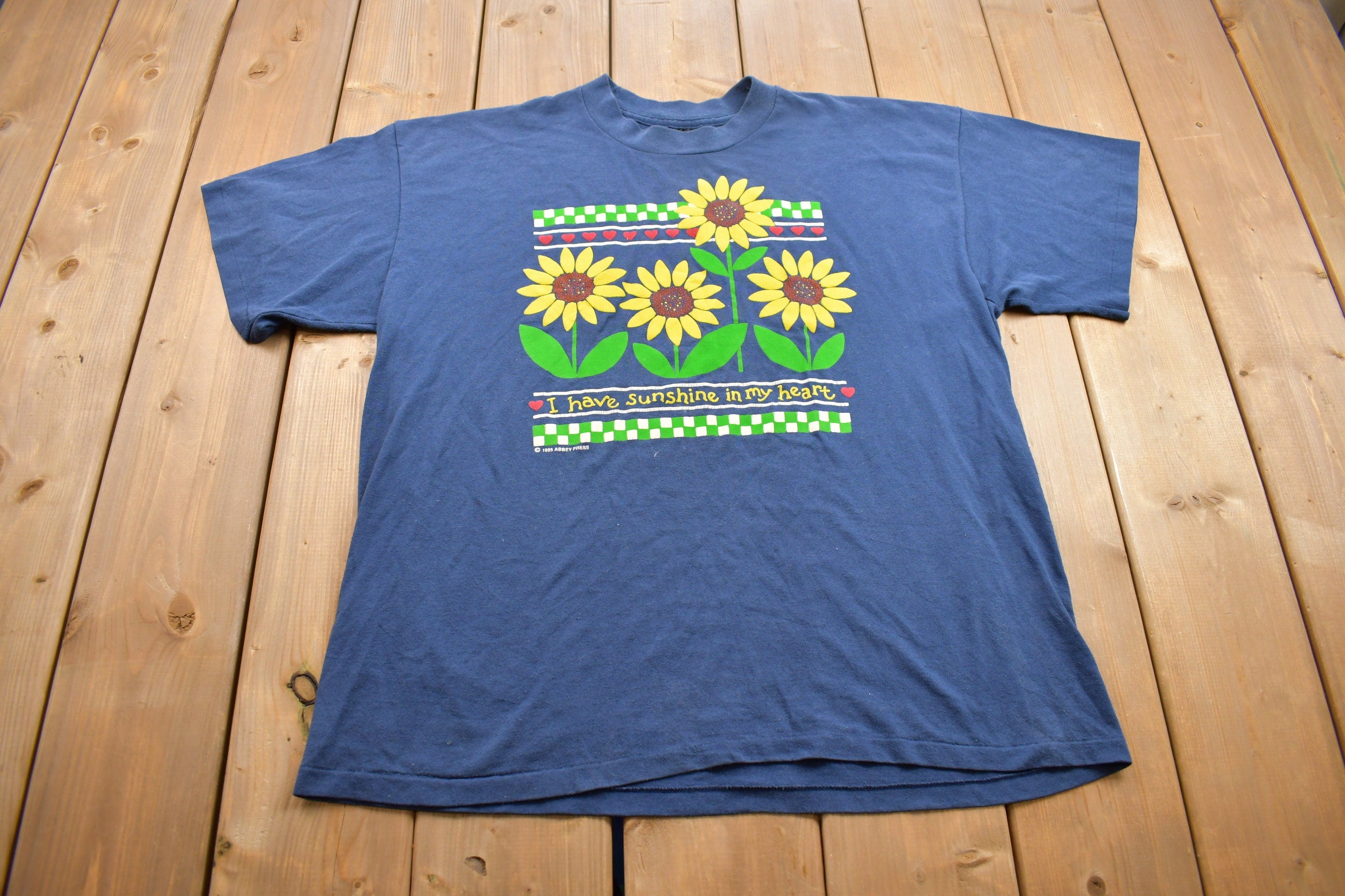 Vintage 1995 Sunflower Graphic T Shirt