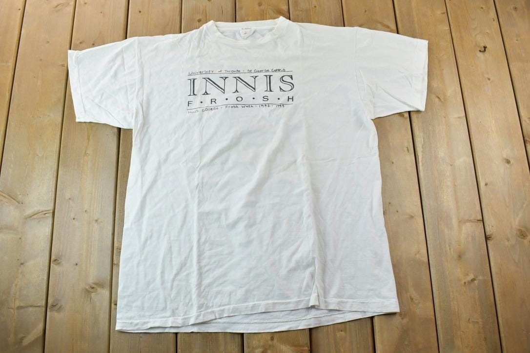 Vintage 1992 1993 Innis Frosh Week Souvenir T-Shirt