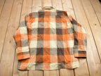 Vintage 1970s Montgomery Ward Button Up Flannel Sweater