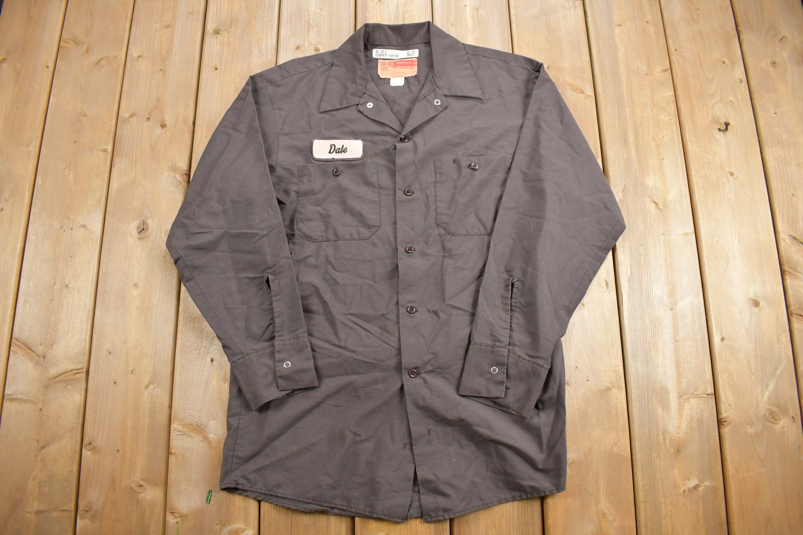 Vintage 1980s Workwear Corporation Button Up Shirt