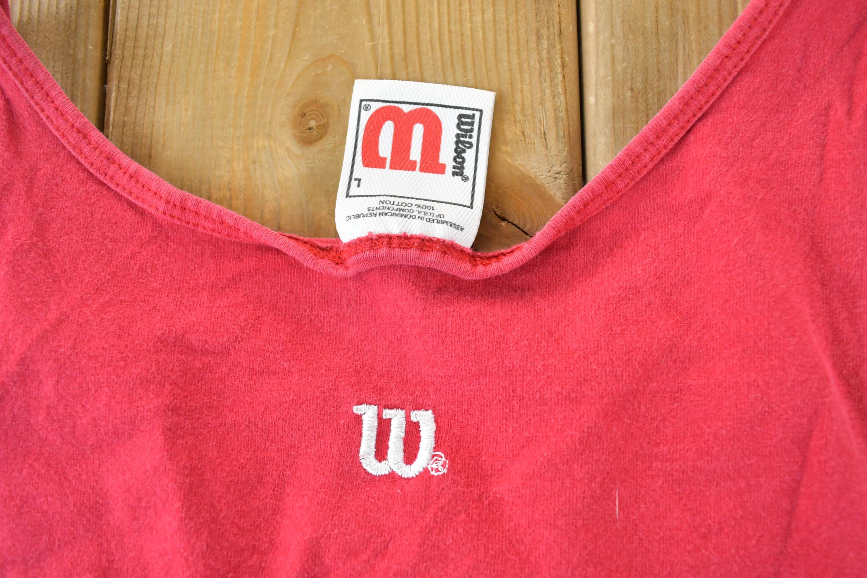 Vintage 1990s Wilson Tank Top Souvenir Sports Single Stitch Graphic Print Tank