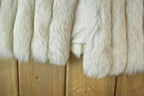 Vintage 1980s Blue Shadow Fox Fur Coat Saga Fox