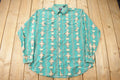 Vintage 1990s Pan Handle Slim South Western Cowboy Style Button Up Shirt