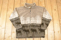 Vintage 1990s AOP Moose Fleece Outdoorsman Sweater Men's L