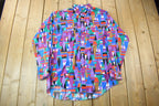 Vintage 1990s South Western All Over Print Wrangler Western Shirts Button Up Shirt