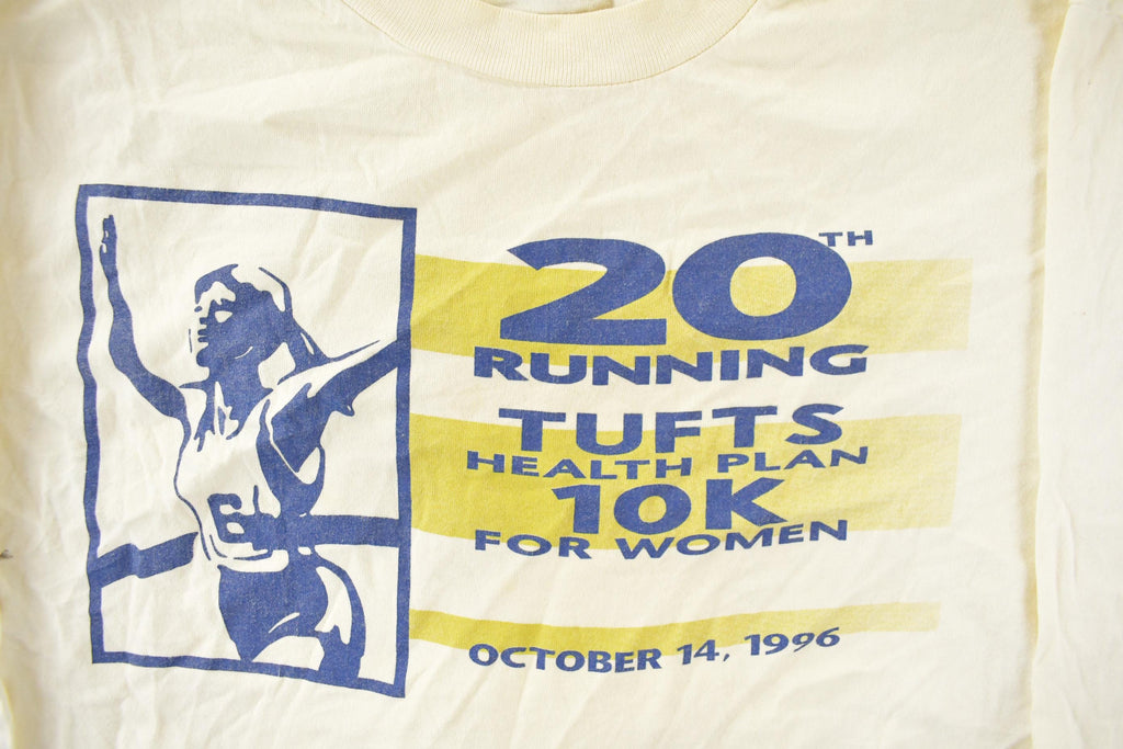 Vintage 1990s Tufts Health Plan Running Souvenir T-Shirt Men's Large