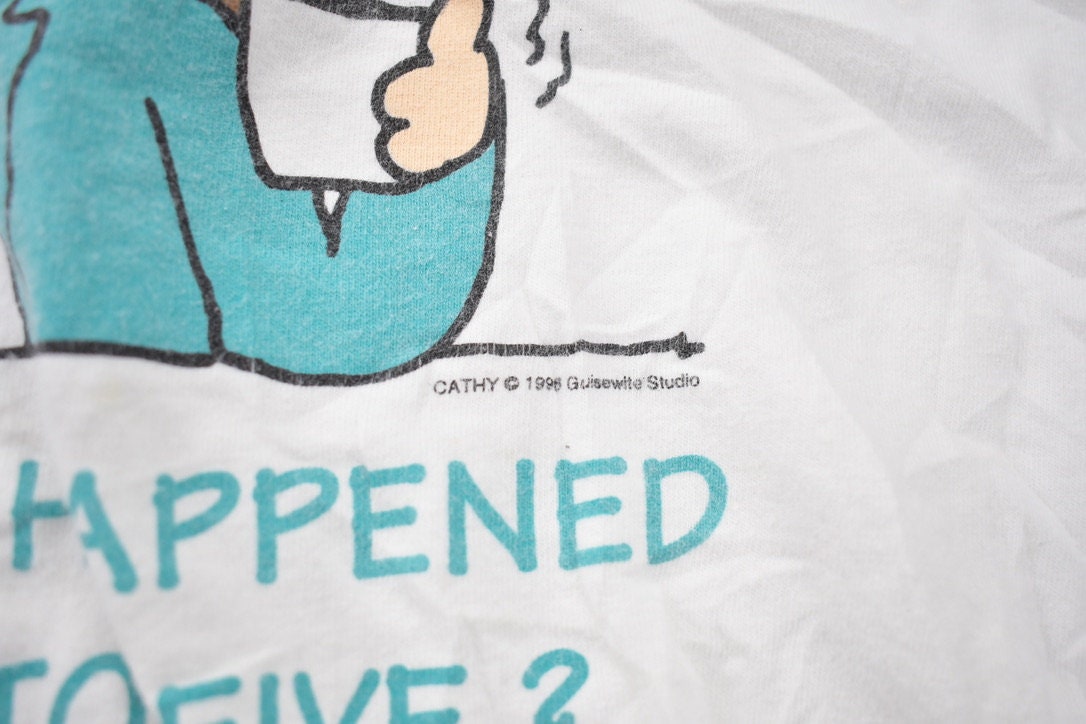 Vintage 1996 Nurse Mates Whatever Happened to Nine to Five? Care Graphic T-Shirt