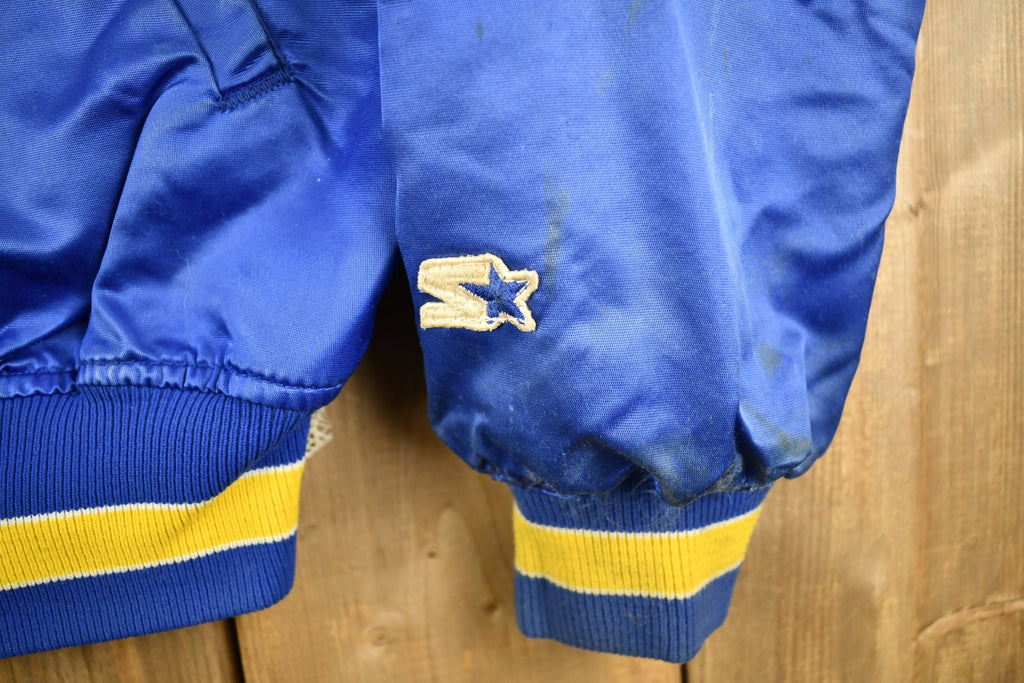 Vintage 1990s Milwaukee Brewers MLB Starter Diamond Collection Satin Bomber Jacket