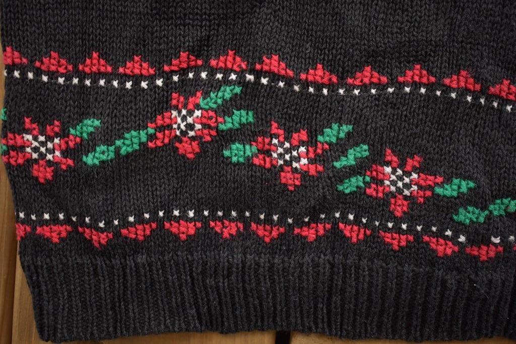 Vintage 1990s Knitted Christmas Crewneck Sweater