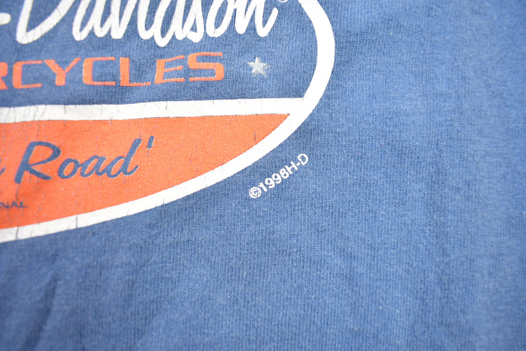 Vintage 1998 Harley Davidson "King of The Road" Graphic T Shirt
