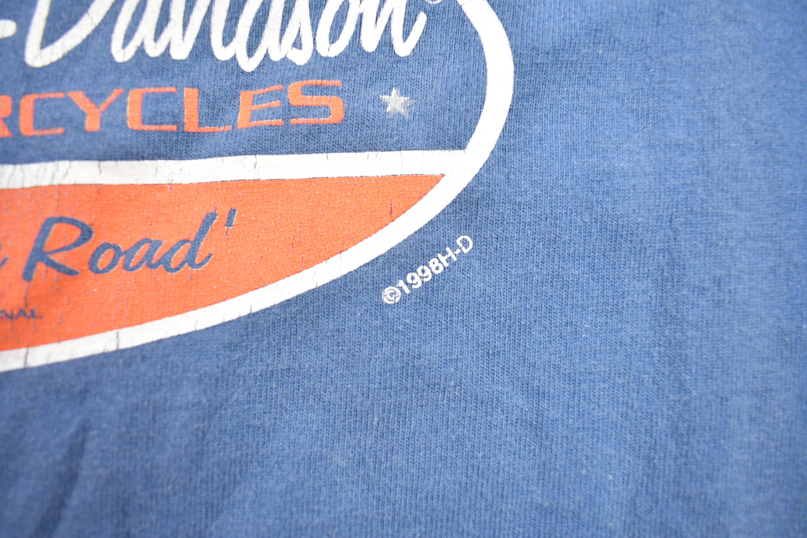 Vintage 1998 Harley Davidson "King of The Road" Graphic T Shirt