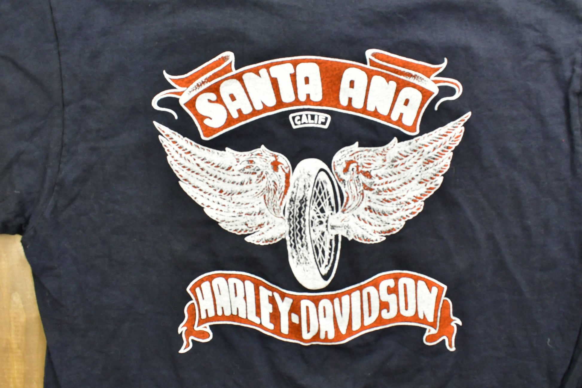 Vintage 1983 Harley Davidson Motorcycles Santa Ana T-Shirt / Single Stitch / Made In USA / 90s Graphic / Biker / Vintage Tee