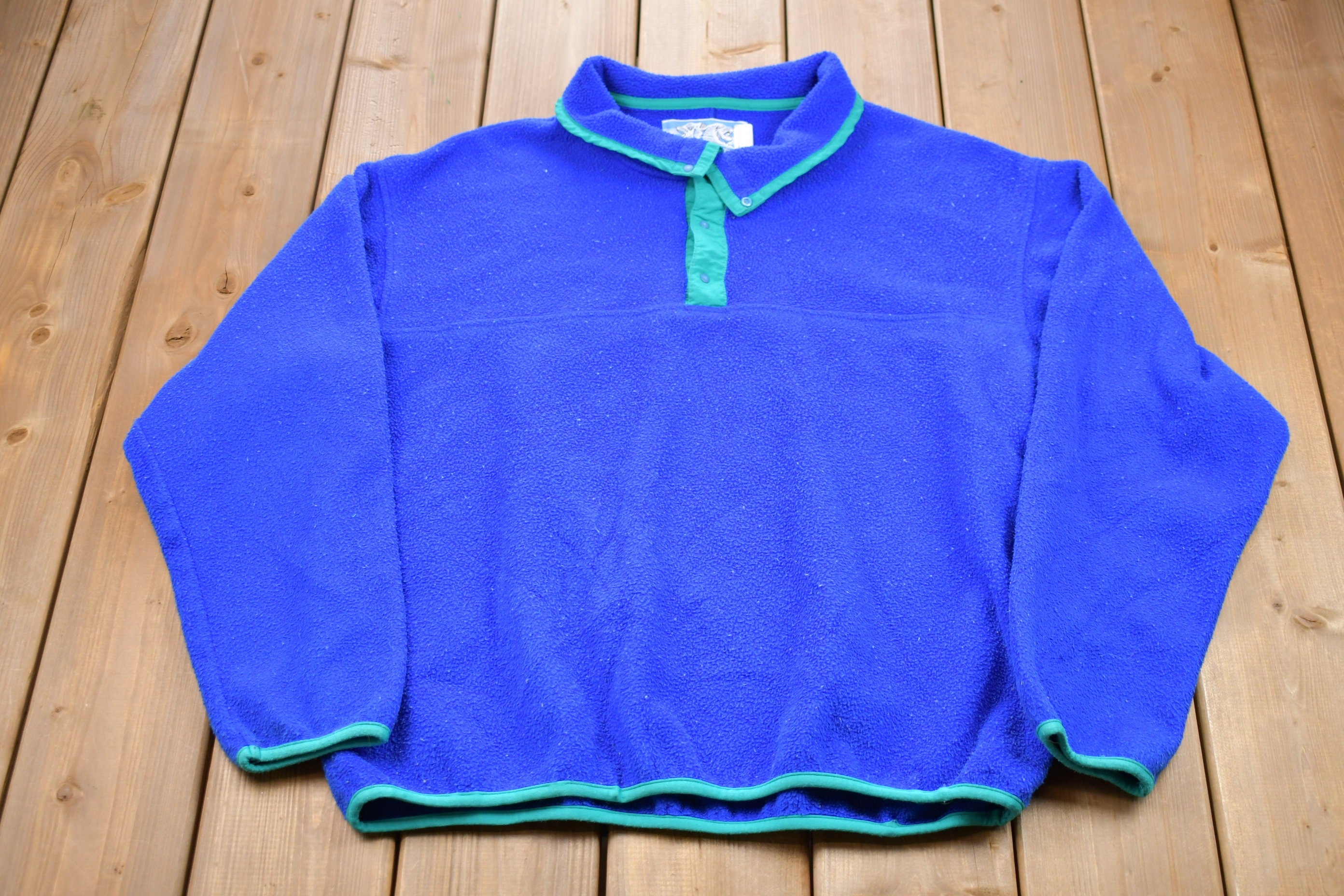 Vintage 1990s Snow Lion T-Snap Fleece Sweater