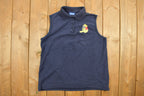 Vintage 1990s Winnie The Pooh Printed Sleeveless Polo Shirt