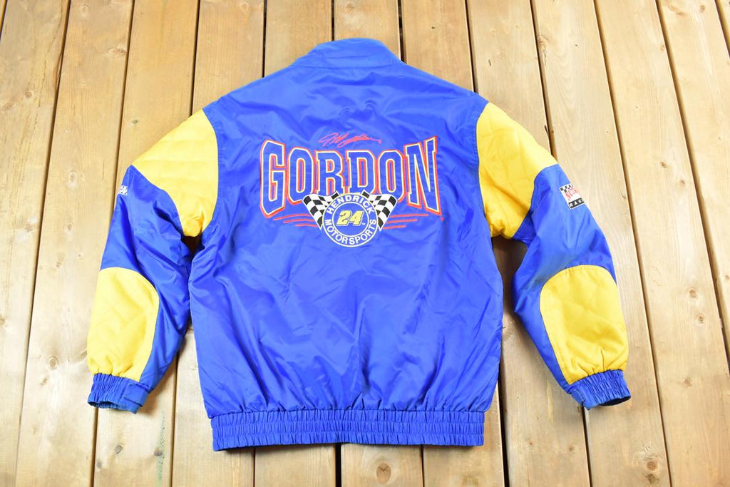 Vintage 1990s Nutmeg Jeff Gordon 24 Nascar Embroidered Racing Jacket