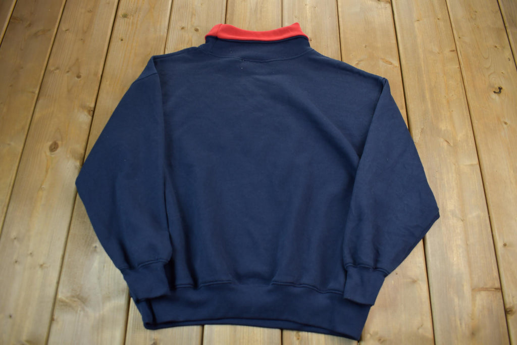 Vintage 1990s Sport Accent Fleece Sweater