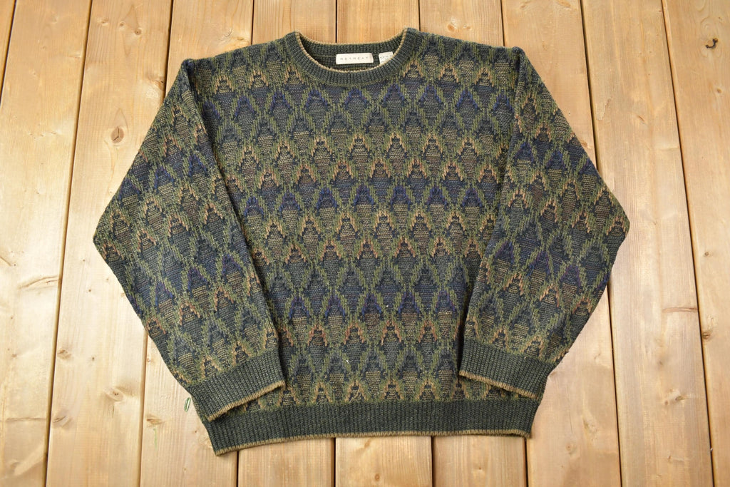 Vintage 1990s Retreat Knit Crewneck Sweater