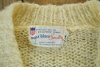 Vintage 1990s Mont Blanc hand Loomed Knit US Olympic Teams Sweater V neck Sweater