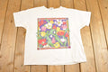 Vintage 1990's Maret Floral Souvenir Travel T-Shirt Women's M / 90s Single Stitch Graphic Destination Tee / Made in USA
