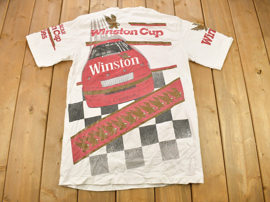 Vintage 1993 Nascar Winston Cup All Over Print Racing T-Shirt