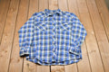 Vintage 1990s Casual Country Plaid Button Up Shirt