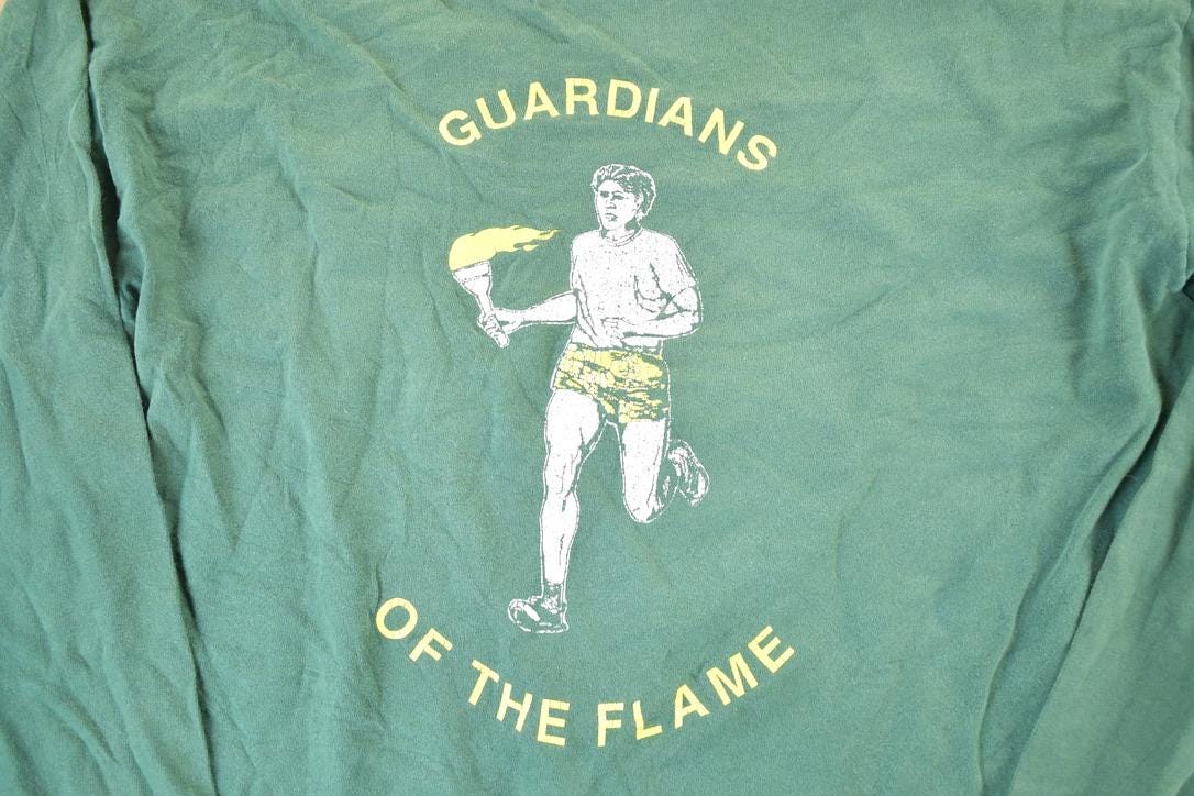 Vintage 1995 Guardians Of The Flame Crewneck Sweatshirt Mens XL