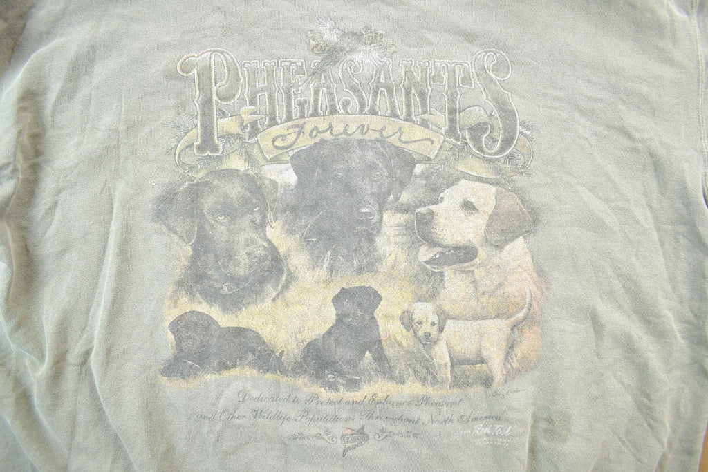 Vintage 1990s Pheasants Forever Red Tail USA Crewneck