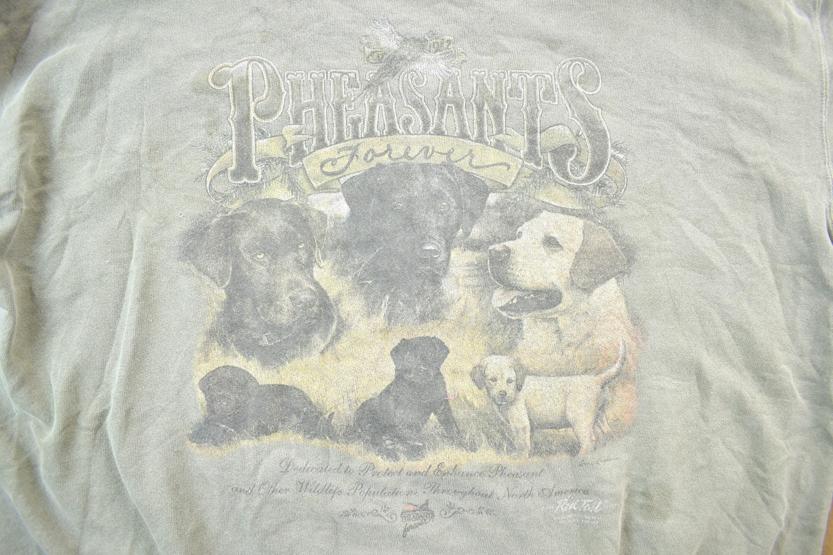 Vintage 1990s Pheasants Forever Red Tail USA Crewneck